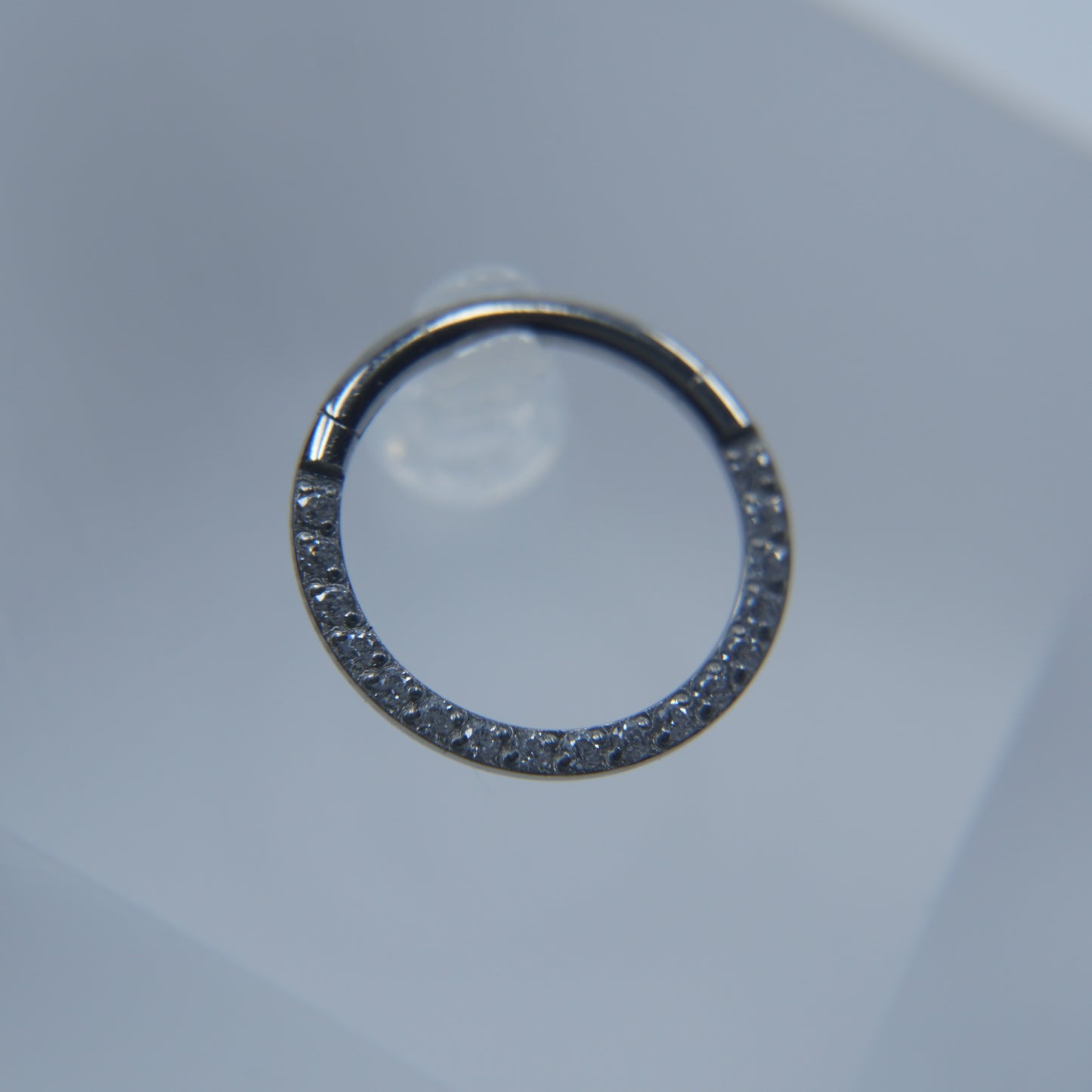 Argola Segmented com Zircónias Frente