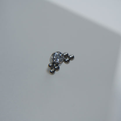 Labret Zircónia com Trio