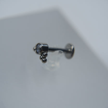 Labret Zircónia com Trio