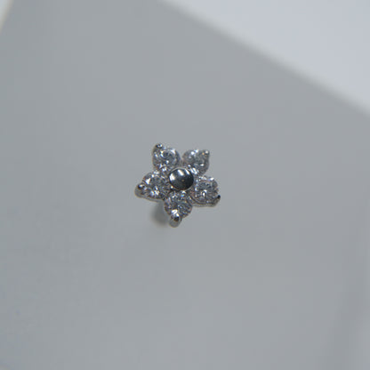 Zirconia Flower Labret
