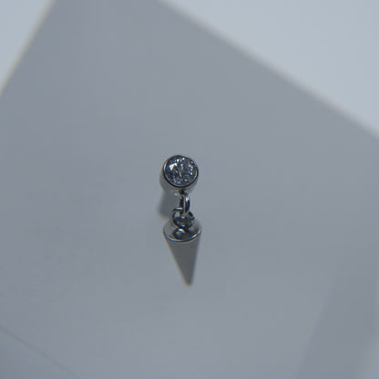 Labret Ponto de Luz com Pingente