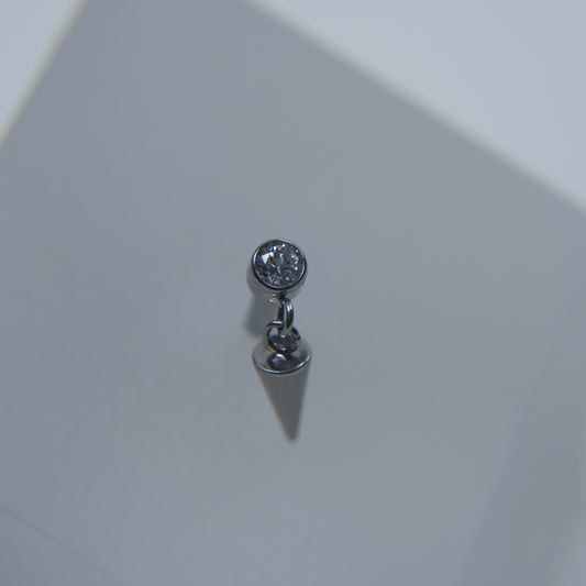 Labret Ponto de Luz com Pingente