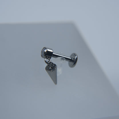 Labret Ponto de Luz com Pingente