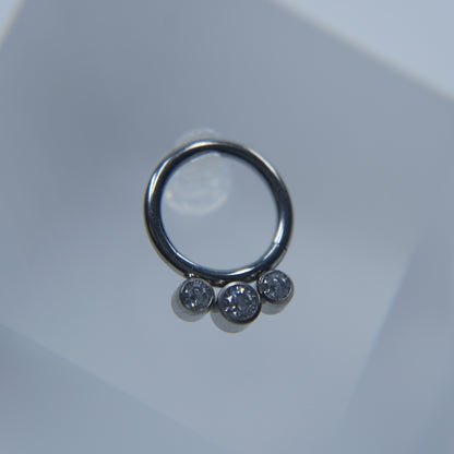 Three Zirconias Hoop