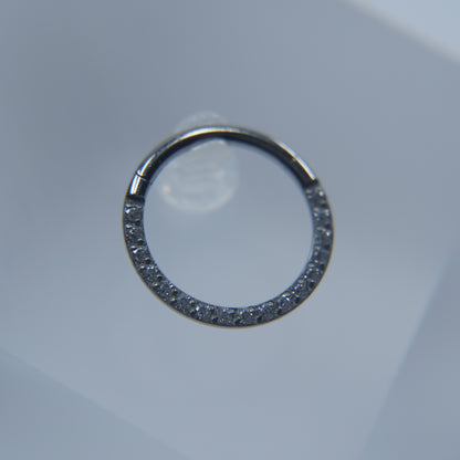 Argola Segmented com Zircónias Frente