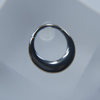 Eclipse Silver Hoop