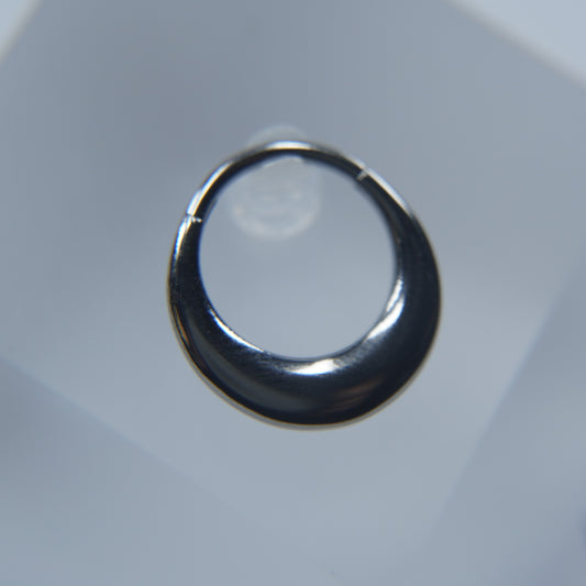 Eclipse Silver Hoop