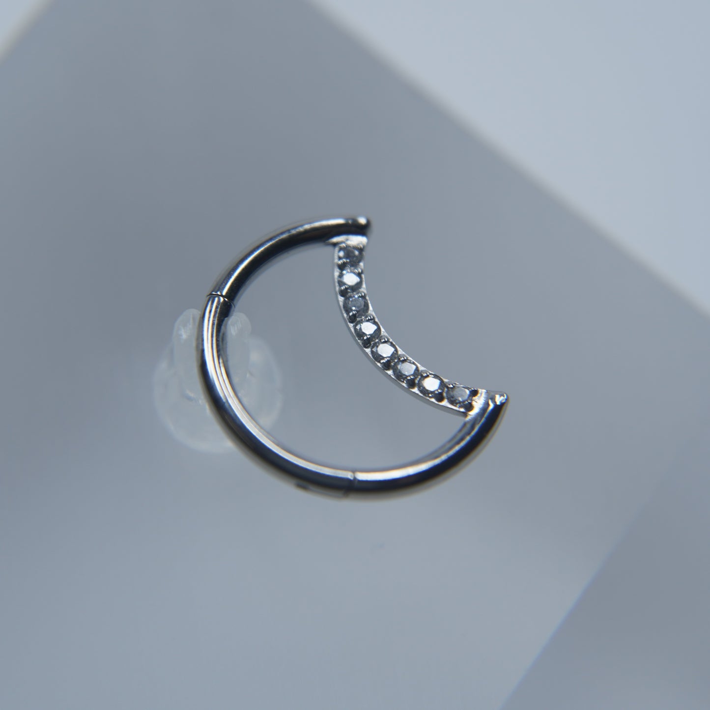 Argola Lua Zircónias