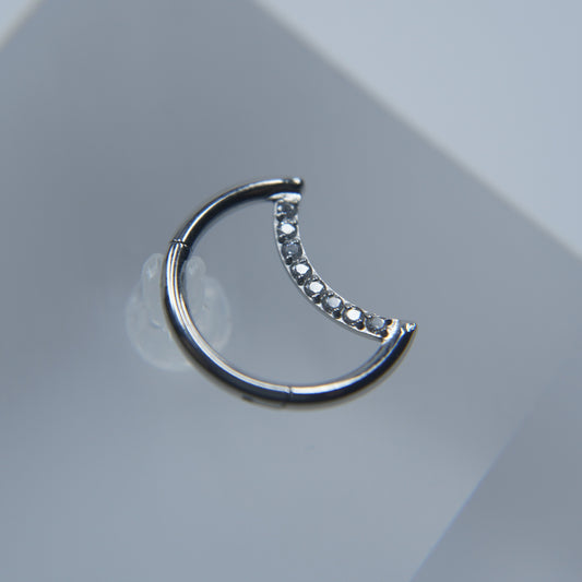 Argola Lua Zircónias